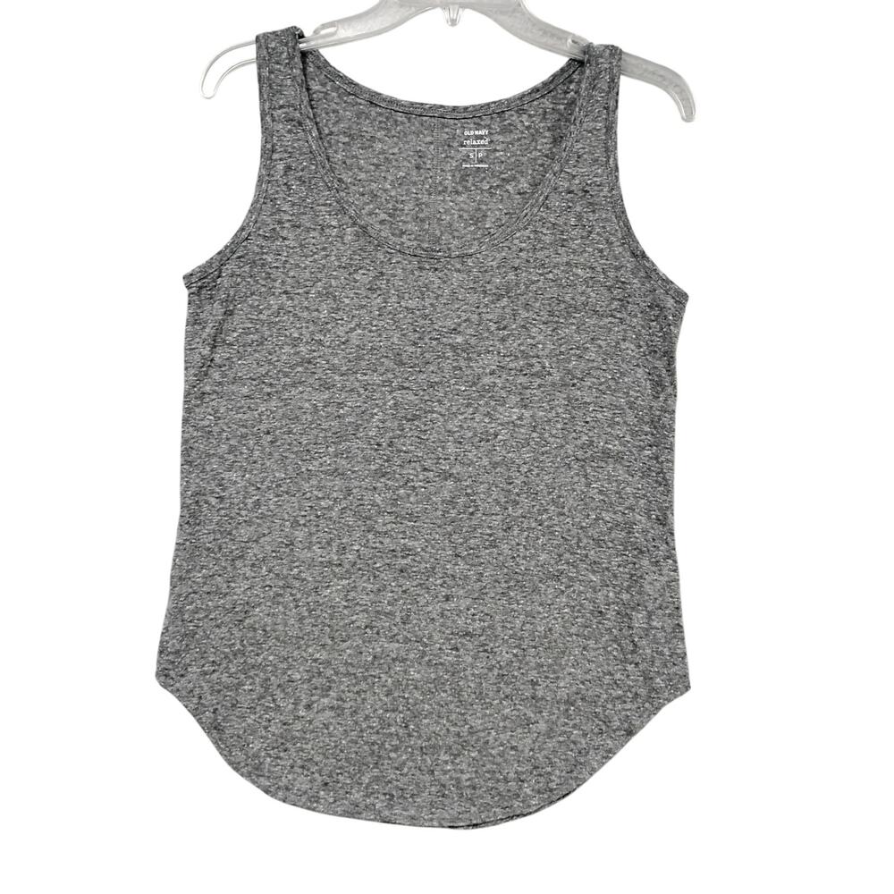 Old Navy Relaxed Tank Top Size Small Marled Gray NWT